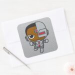 Mini Cyborg Square Sticker