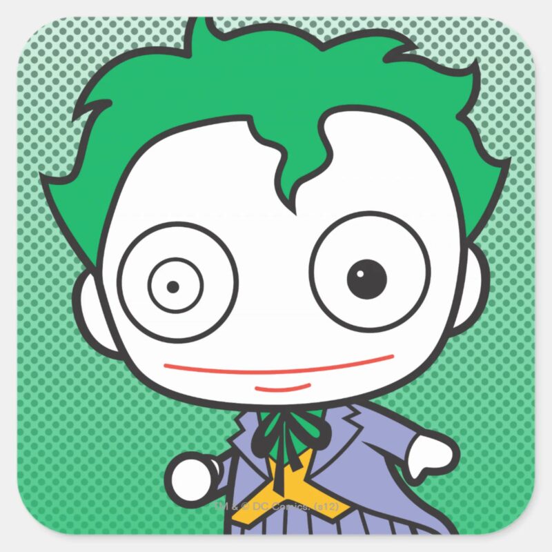 Mini Joker Square Sticker Mini Joker Square Sticker