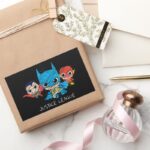 Mini Justice League Sketch Rectangular Sticker