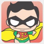 Mini Robin Square Sticker