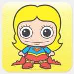 Mini Supergirl Square Sticker