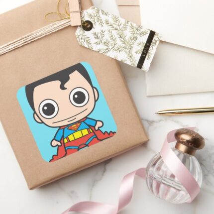 Mini Superman Square Sticker