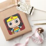 Mini Wonder Woman Square Sticker