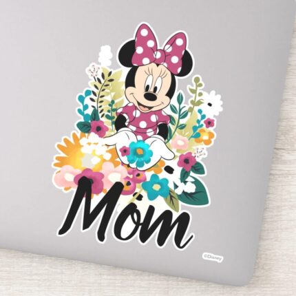 Minnie Mouse Flowers For Mom Sticker