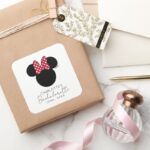 Minnie Mouse Bachelorette Party Weekend Square Sticker