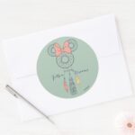 Minnie Mouse Dream Catcher Follow Your Dreams Classic Round Sticker