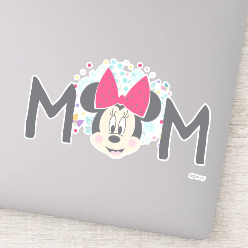 Minnie Mouse Peeking Happy Mothers Day Sticker