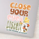 Minnie Mouse Close Your Eyes Listen Sticker