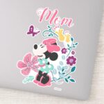 Minnie Mouse Flowers Happy Mothers Day Sticker
