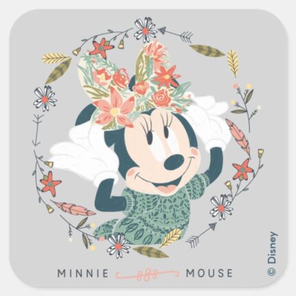 Minnie Mouse Chase Adventure Square Sticker