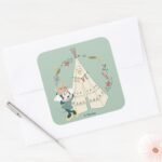 Minnie Mouse Festival Fun Square Sticker