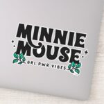 Minnie Mouse GRL Power Vibes Sticker
