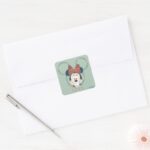 Minnie Mouse Love Square Sticker