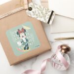 Minnie Mouse Never Stop Exploring Square Sticker