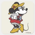 Minnie Mouse Outdoor Minnie Square Sticker