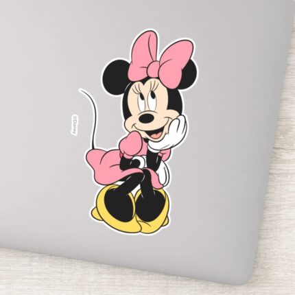 Minnie Mouse Posing In Pink Sticker