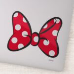 Minnie Mouse Red Polka Dot Bow Sticker