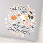 Minnie Mouses Magical Halloween Greeting Sticker