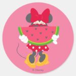 Minnie Minnies Tropical Adventure Classic Round Sticker