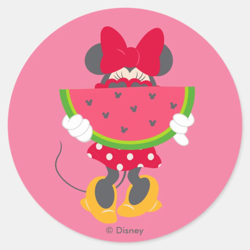 Minnie Minnies Tropical Adventure Classic Round Sticker