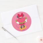Minnie Minnies Tropical Adventure Classic Round Sticker