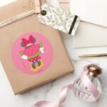 Minnie Minnies Tropical Adventure Classic Round Sticker