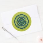 Mister Grinch Stink Stank Stunk Quote Classic Round Sticker