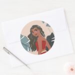 Moana Captured Moment Classic Round Sticker