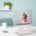 Moana Holding Pua Illustrated Graphic Sticker
