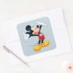 Modern Mickey Airbrushed Square Sticker