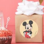 Modern Mickey Side Hands On Hips Classic Round Sticker