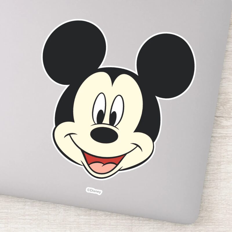 Modern Mickey Smiling Head Sticker Modern Mickey Smiling Head Sticker