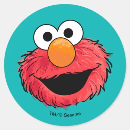 Monster At The End Of This Story Elmo Classic Round Sticker