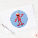 Monster At The End Of This Story Cutie Elmo Classic Round Sticker
