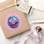 Monster At The End Of This Story Grover Classic Round Sticker