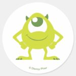 Monster On The Loose Classic Round Sticker