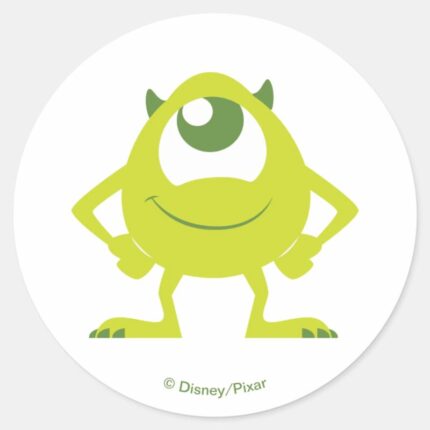 Monster On The Loose Classic Round Sticker