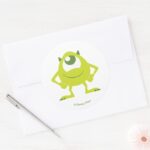 Monster On The Loose Classic Round Sticker