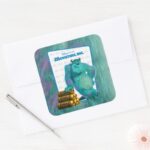 Monsters Inc. Sulley Square Sticker