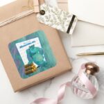 Monsters Inc. Sulley Square Sticker