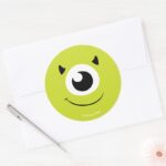Monsters Inc. Mike Face Classic Round Sticker