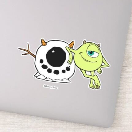 Monsters Inc. Mike Snowman Sticker