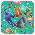 Monsters At Work MIFT Laughter Pattern Square Sticker