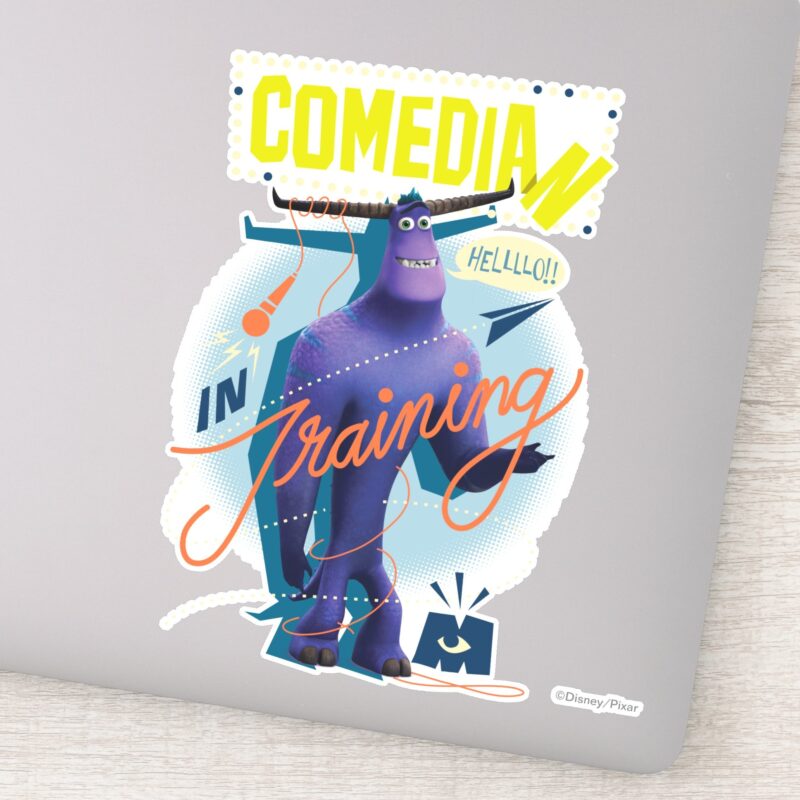 Monsters At Work Tylor Comedian In Training Sticker