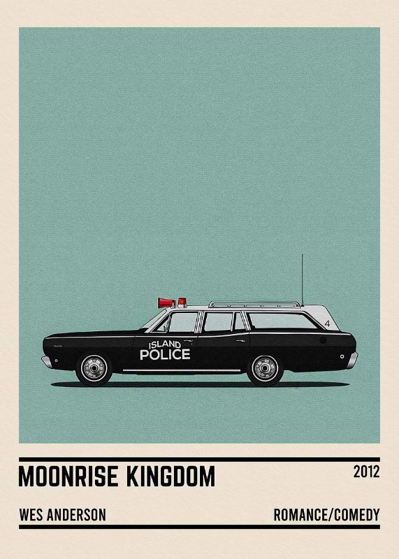 Moonrise Kingdom Car Movie Poster