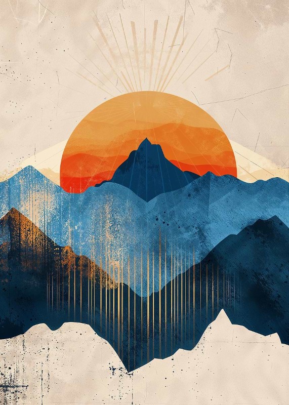 Mountain Glow Poster