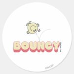 Mr. Bounce Bouncing On His Head Classic Round Sticker