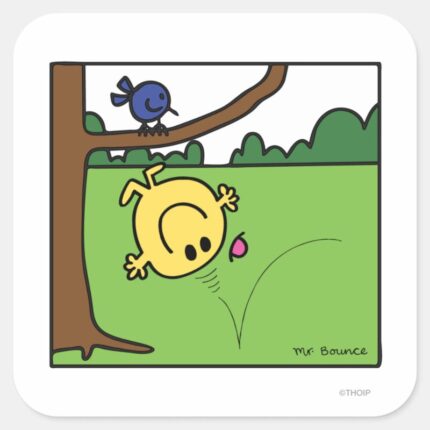 Mr. Bounce In The Park Square Sticker