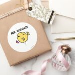 Mr. Bounce Unhappy Bouncing Classic Round Sticker