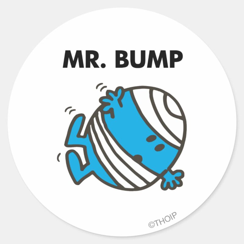 Mr. Bump Classic 3 Classic Round Sticker Mr. Bump Classic 3 Classic Round Sticker